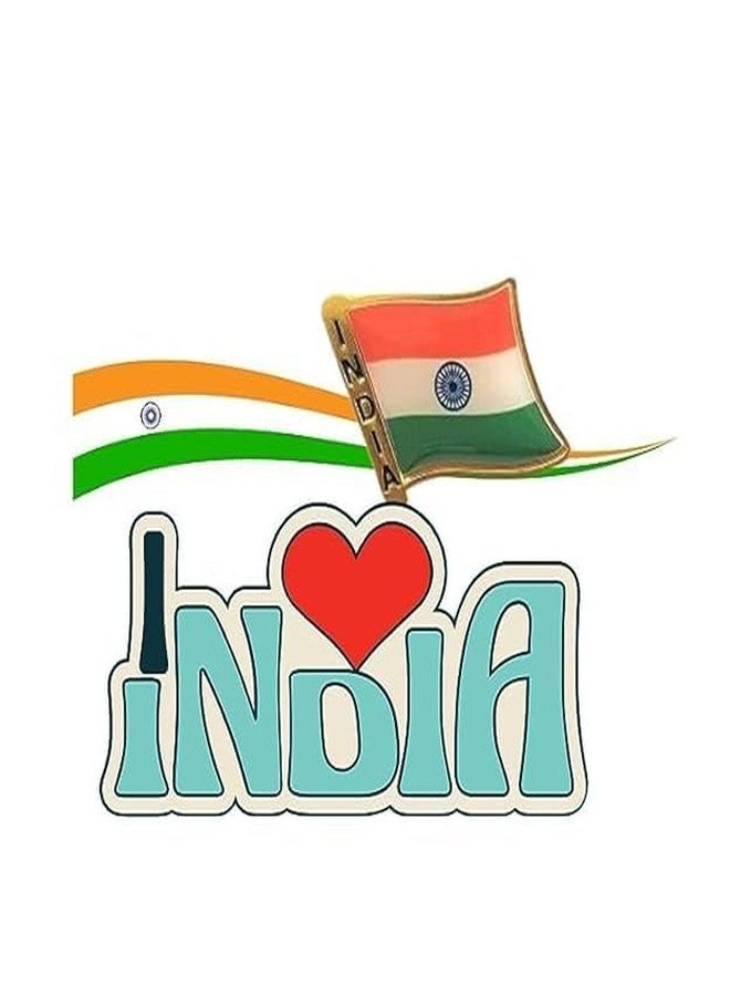 GR DESIGN®Tricolor India Flag Cloth Badge/Tricolor Badge/Brooch Badge for Independence Day/Republic Day (pack of 6) - Image 2